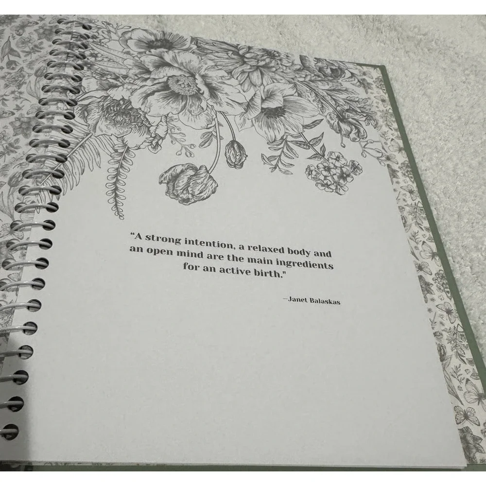 KeaBabies‎ Blossom Pregnancy Journal Memory Book Baby Milestone Planner NWOB